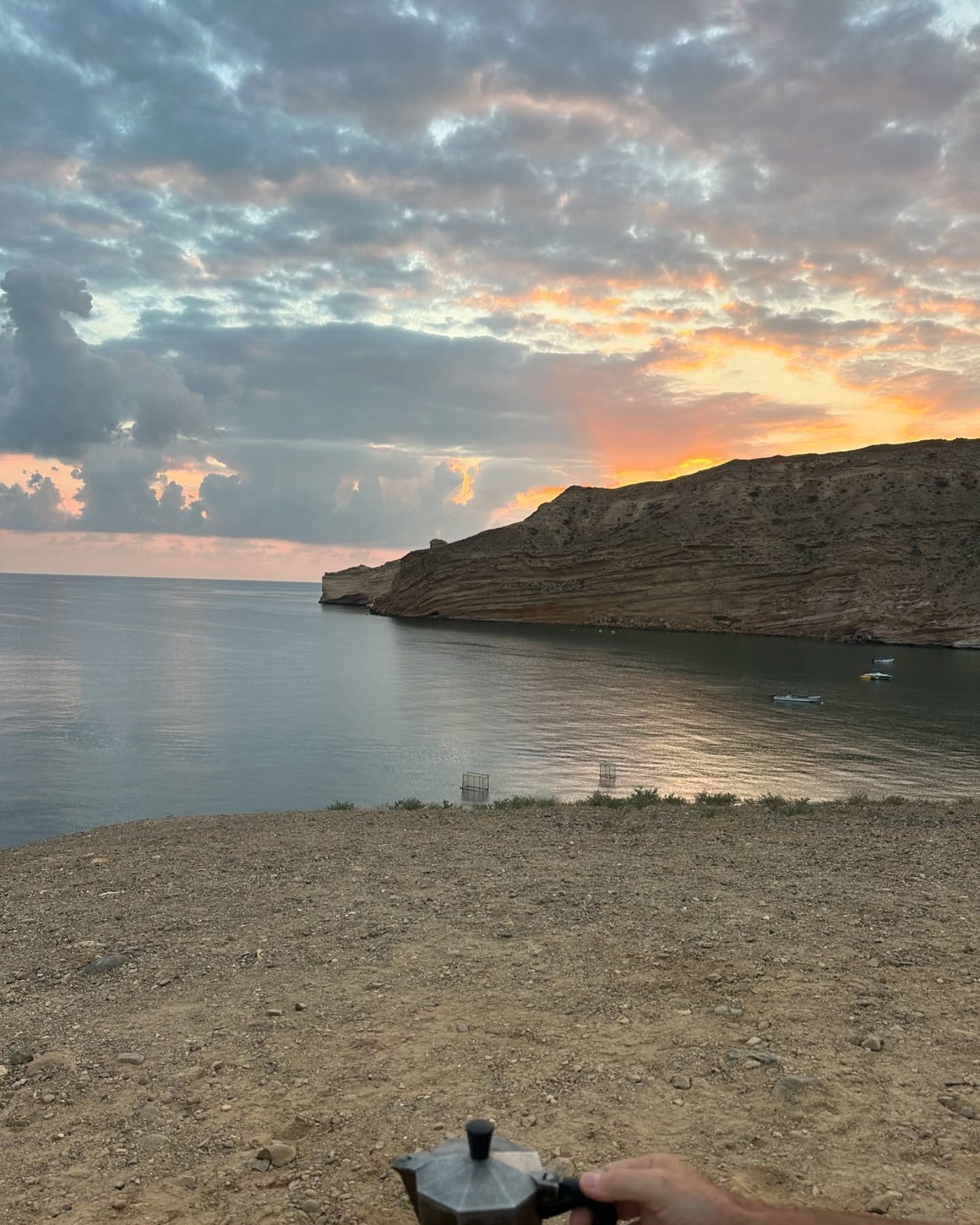The sea near Muscat at dusk